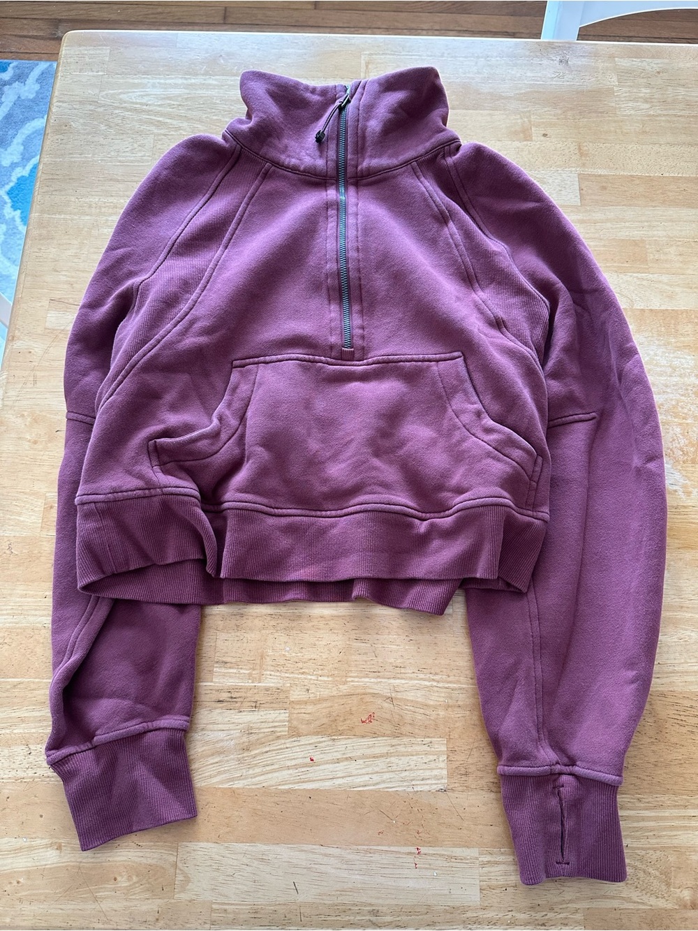 Lululemon half-zip crop scuba size XS/S